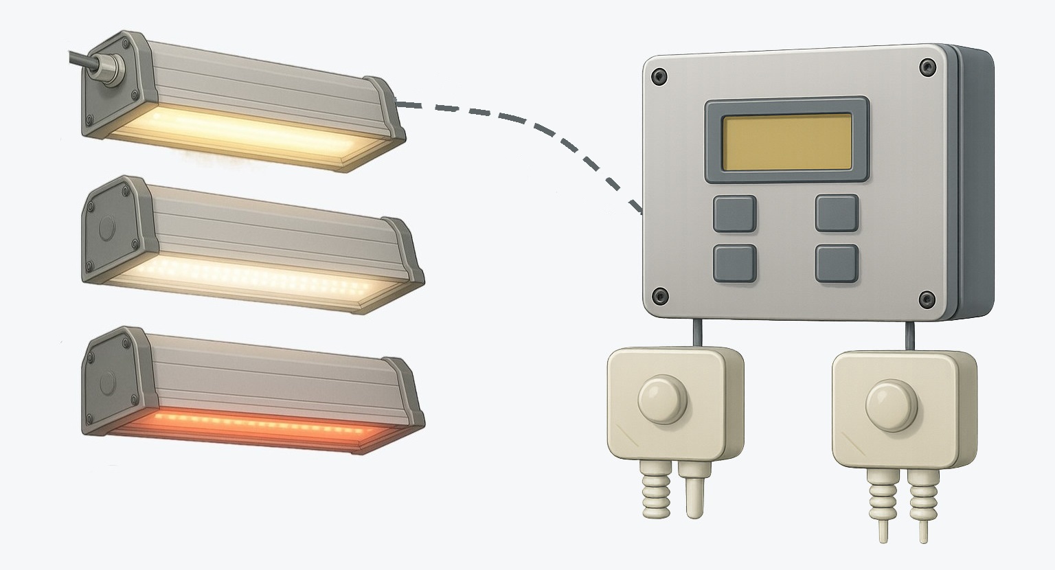 Автоматическое освещение на свинокомплексе